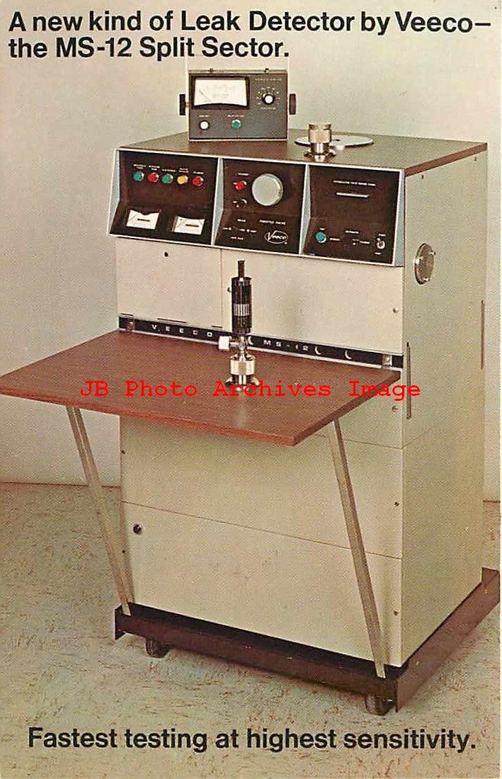Advertising Postcard, Veeco Instruments, Leak Detector Promo, Plainview NY