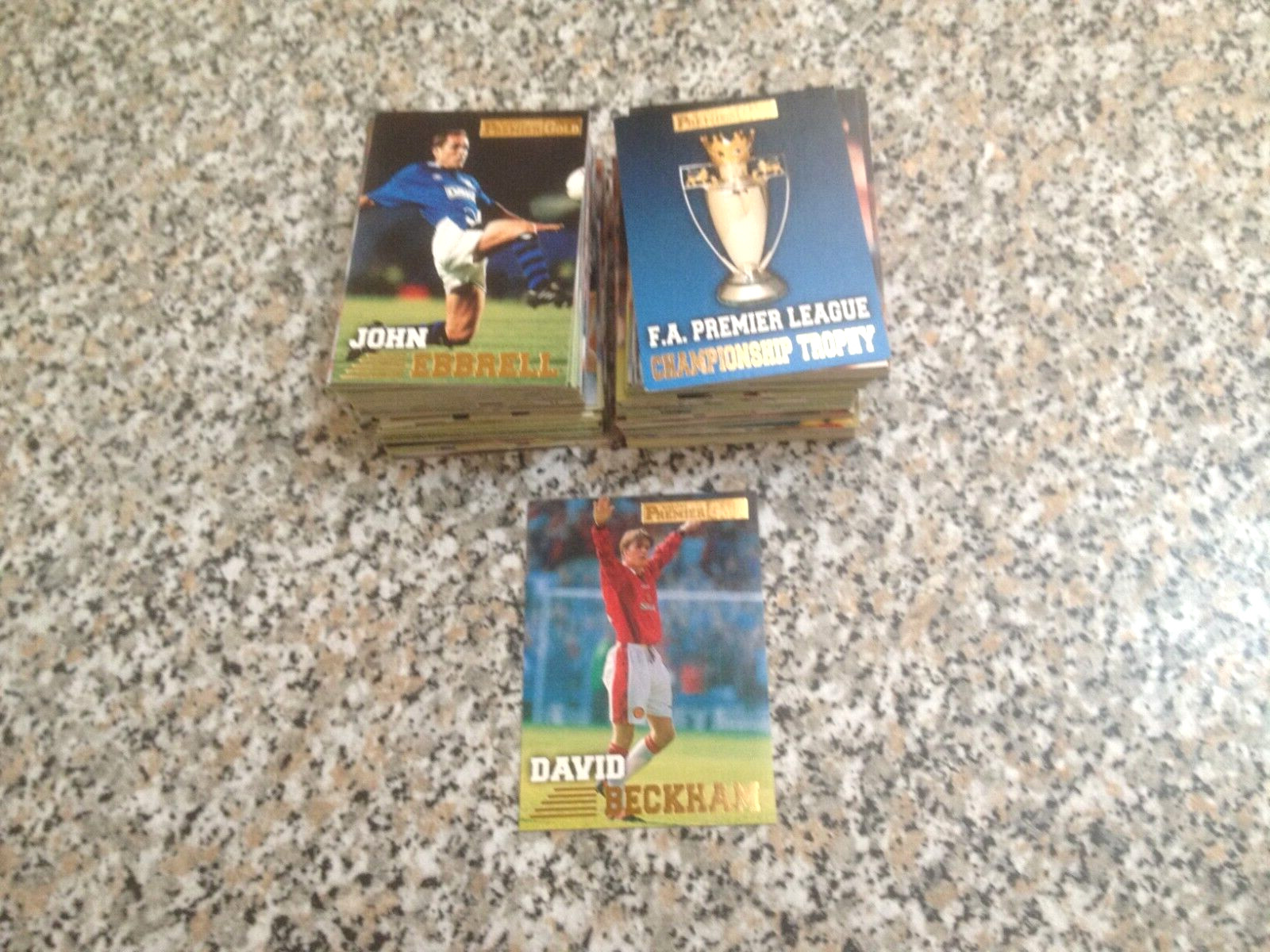 1996-97 MERLIN\'S GOLD COMPLETE PREMIER LEAGUE SET 1/161 BECKHAM MINT NEW PERFECT