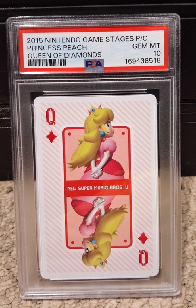 2015 Nintendo Game Stages Princess Peach Playing Card PSA 10 GEM MINT Queen