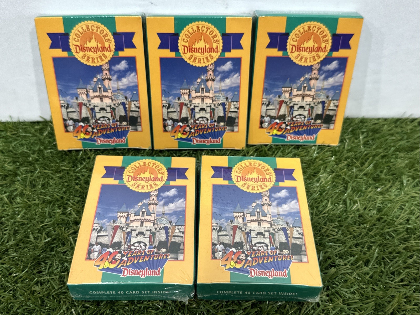 Disneyland 40th Anniversary Trading Cards Rare NIB Unopened Lot Of 5