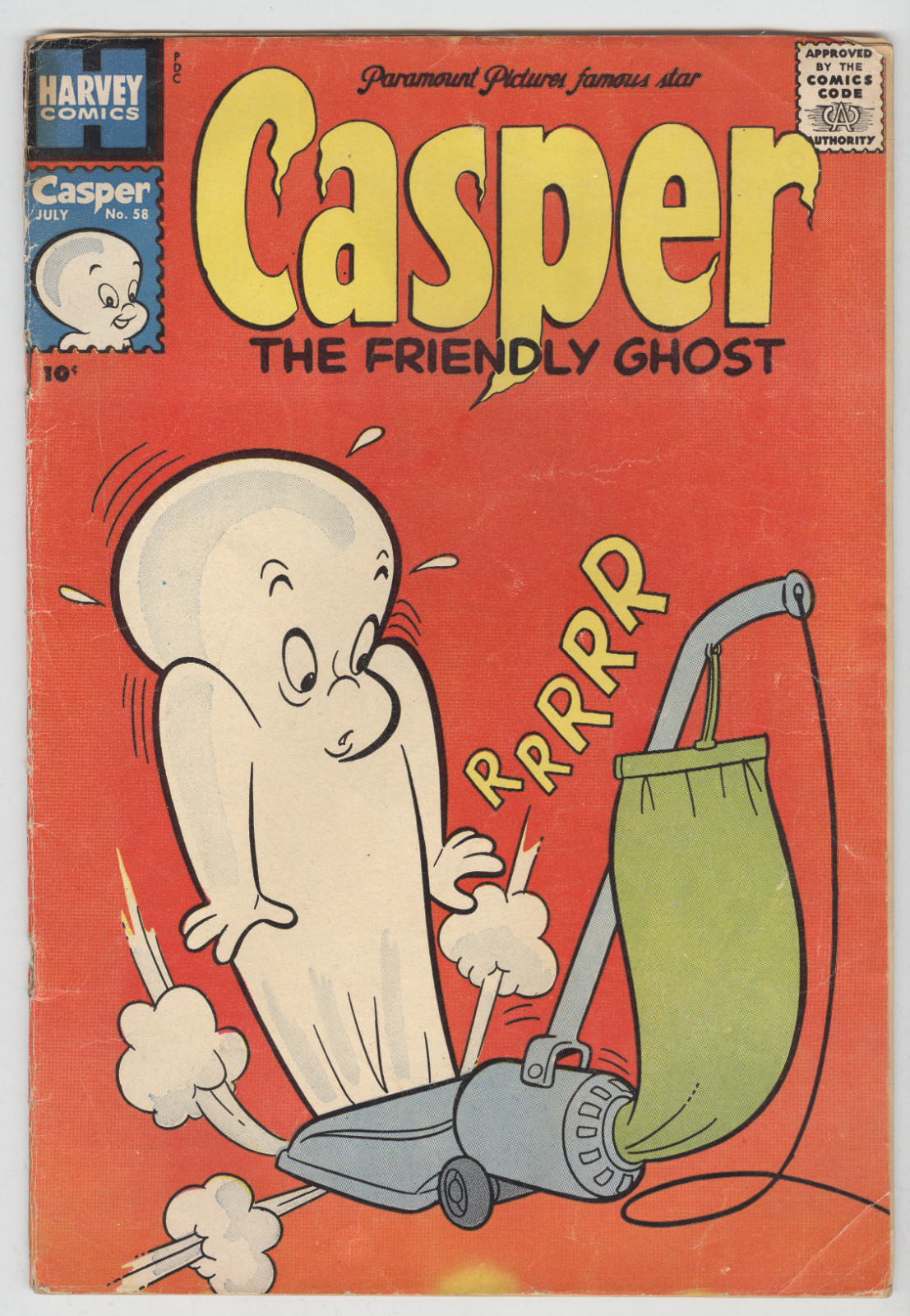 Casper the Friendly Ghost #58 July 1957 VG