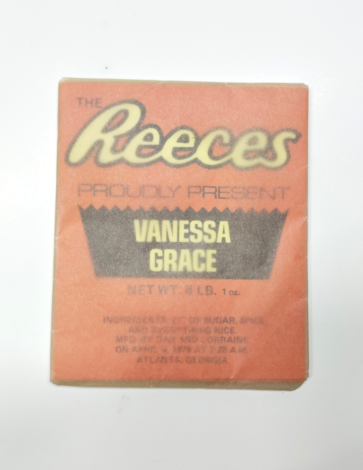 Vintage Reese's Birthday Announcement Sealed Ephemera Scrapbook Collage