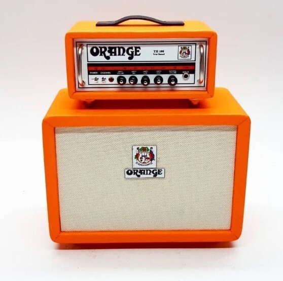 Miniature Sound Amplifier 2Stage Mini 1/12 Scale Display Musical Instrument Gift