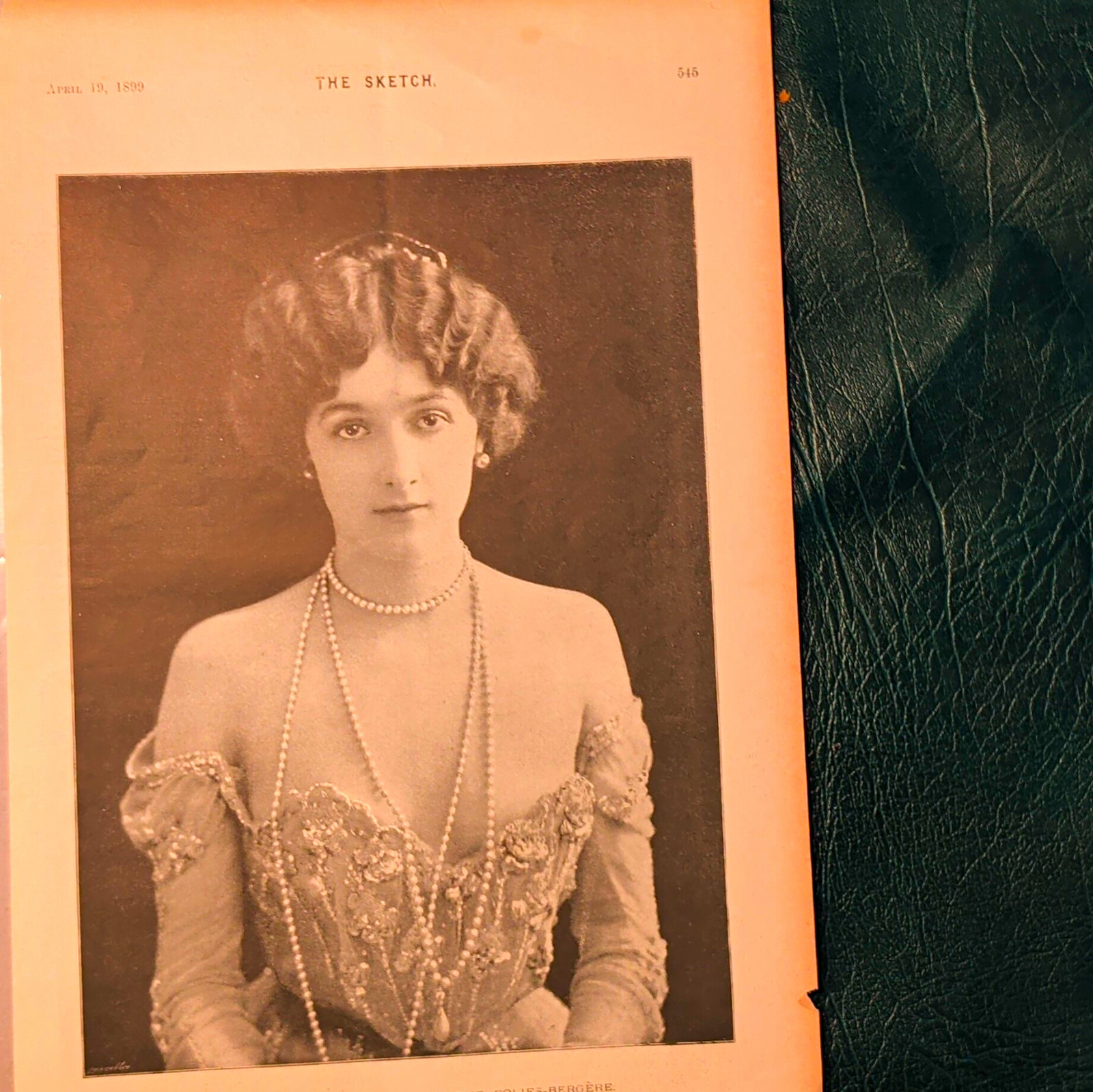 The Sketch Magazine April 19 1899 p.545 The Beautiful Cavalieri Folies-Bergere