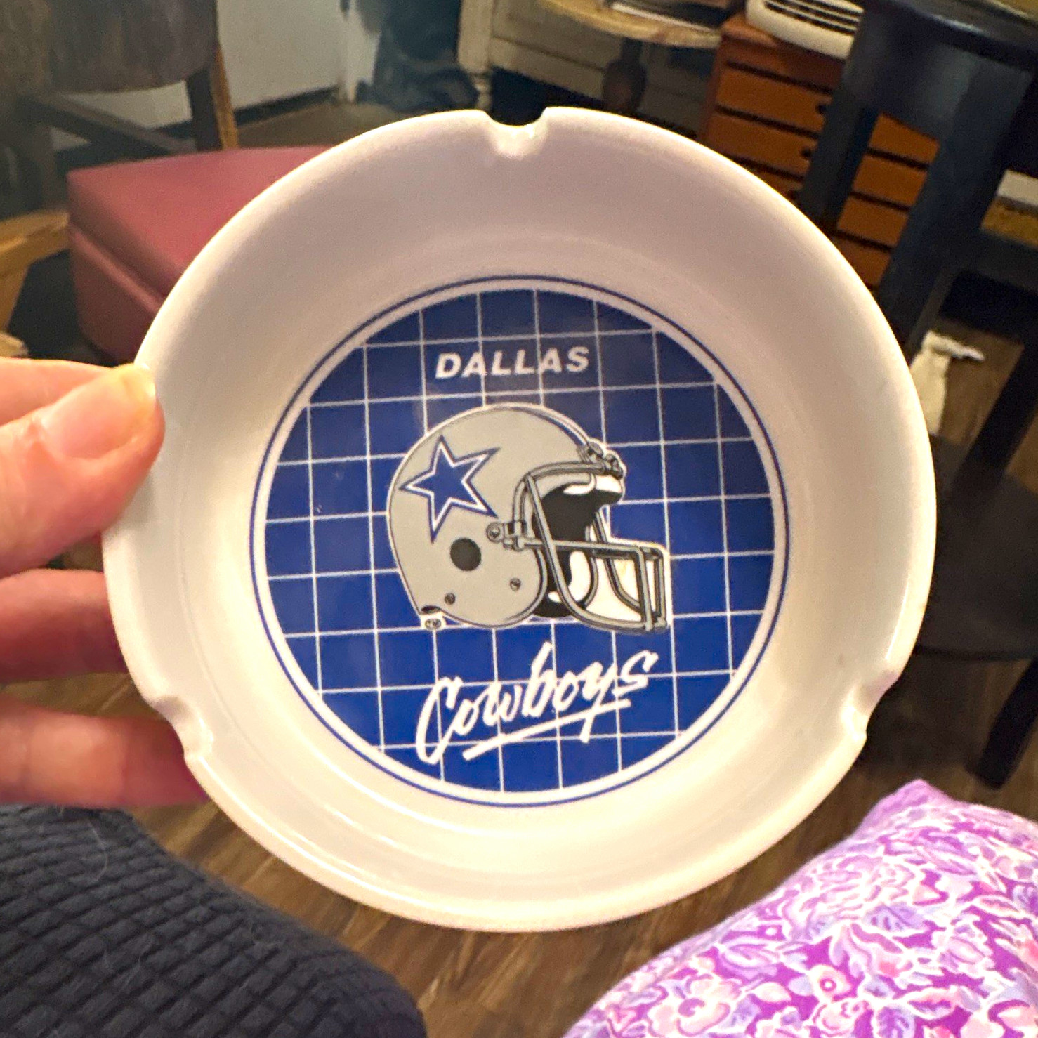 Dallas Cowboys NFL Officially Licensed Ceramic Ashtray by PPIE / PP&L