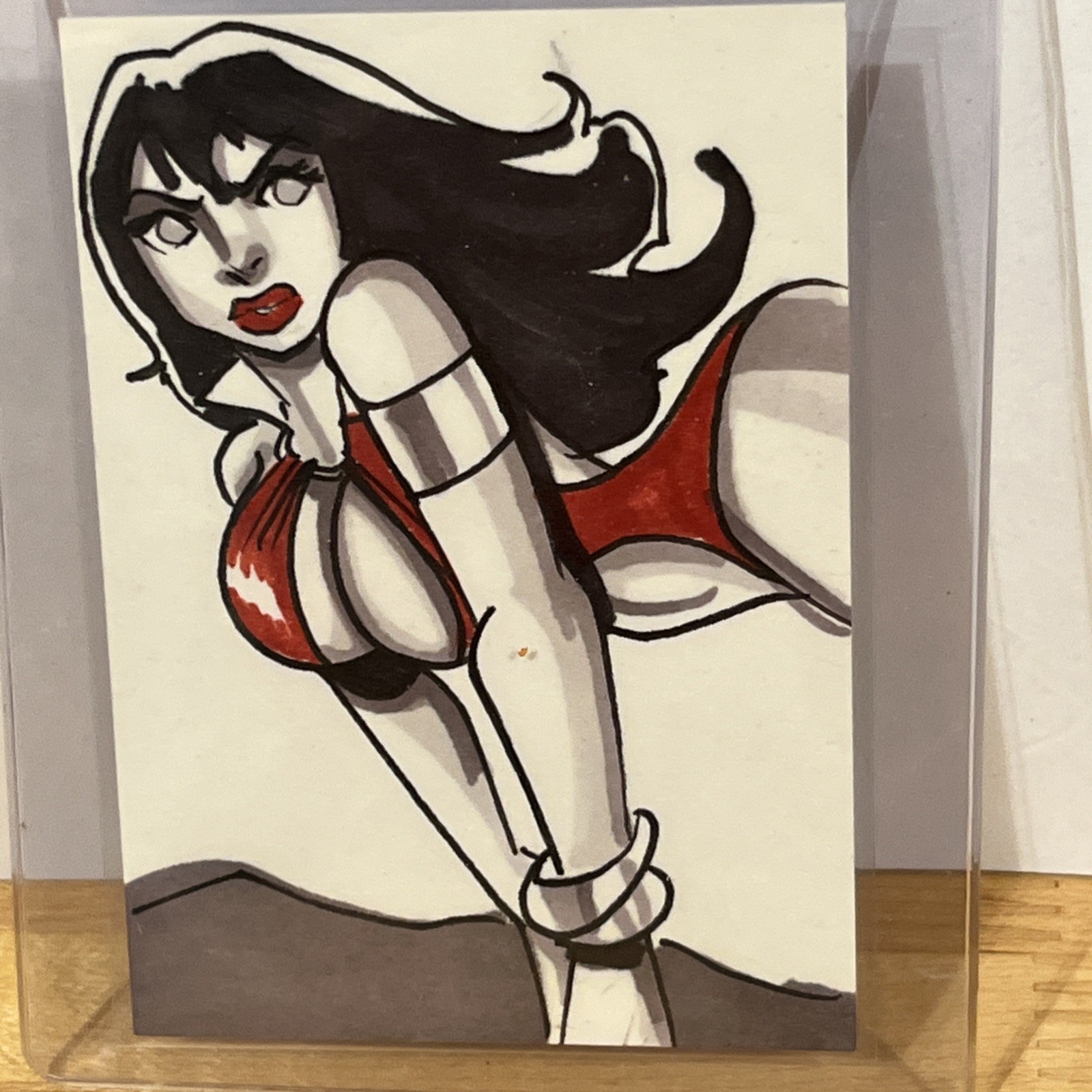 VAMPIRELLA 2011 Breygent Full Color sketch card 1/1 MICHAEL DURON LOCODUCK 292