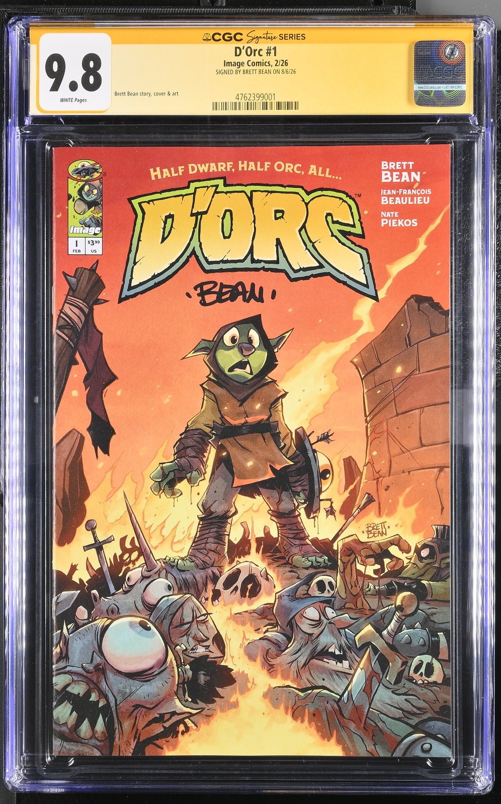 D'orc Issue 1 Cover A CGC 9.8 SS 
