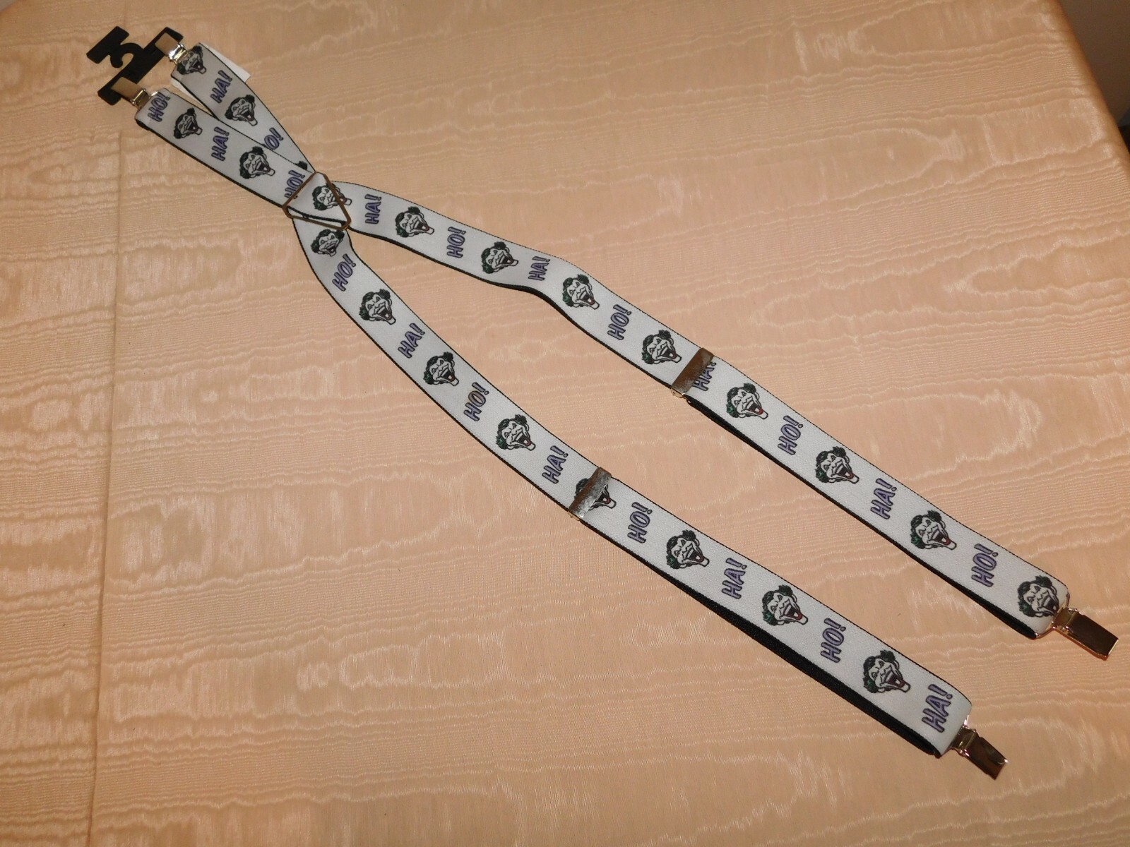 VINTAGE 1989  DC COMICS  BELT  BATMAN JOKER  SUSPENDERS   NEW OLD STOCK