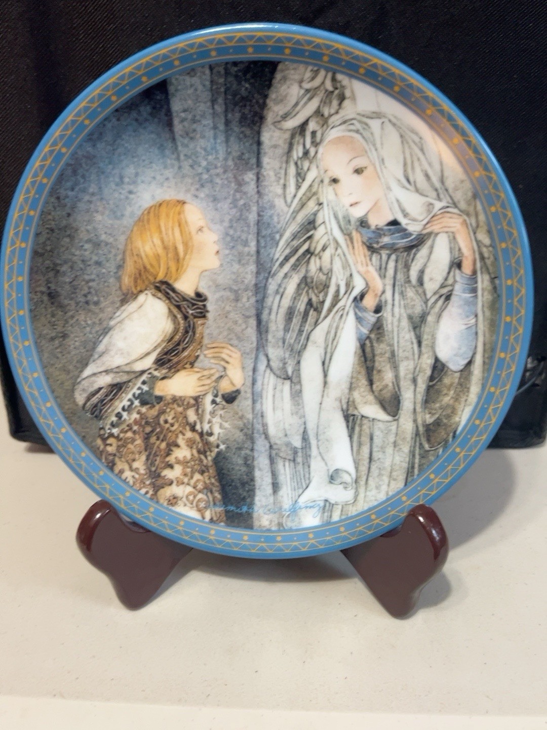 1983 Konigszelt Bayern Sulamith Wulfing Die Vision Angel Plate BR3WSW