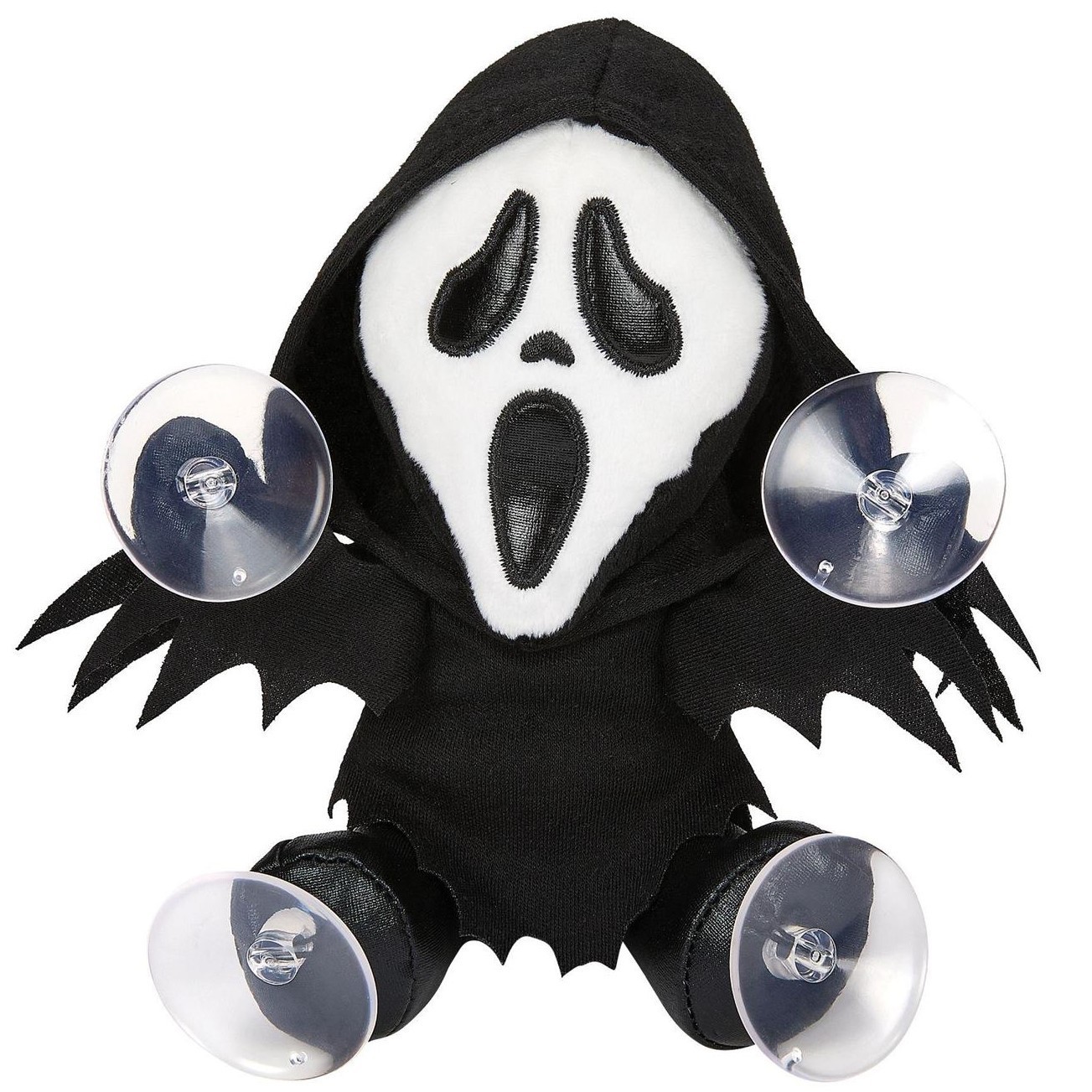 ❦ New GHOST FACE Stuffed Plush WINDOW CLINGER Car Suction Halloween Toy Scream