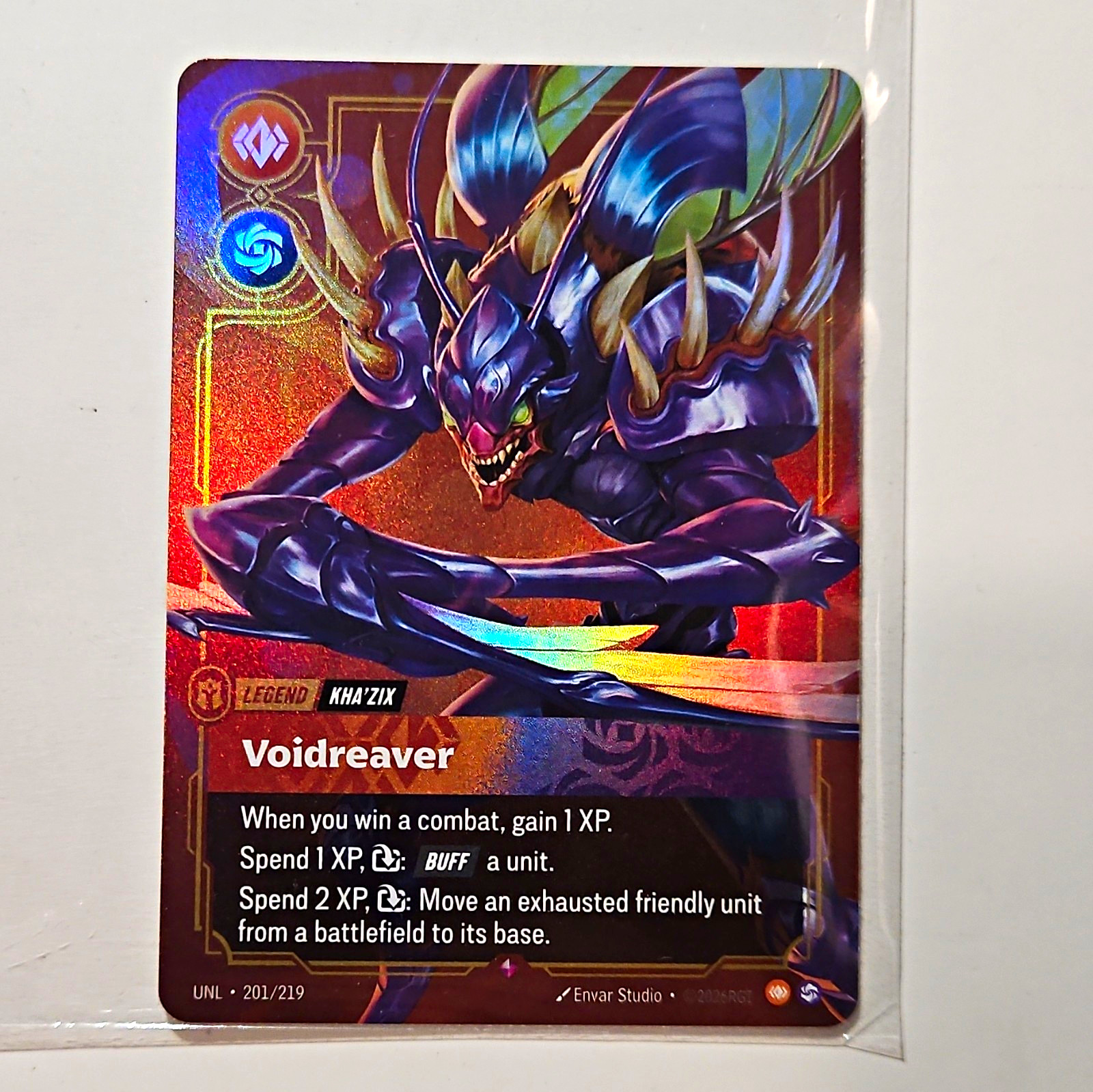Envar Studio League of Legends UNL Voidreaver Kha\'Zix Legend #201/219