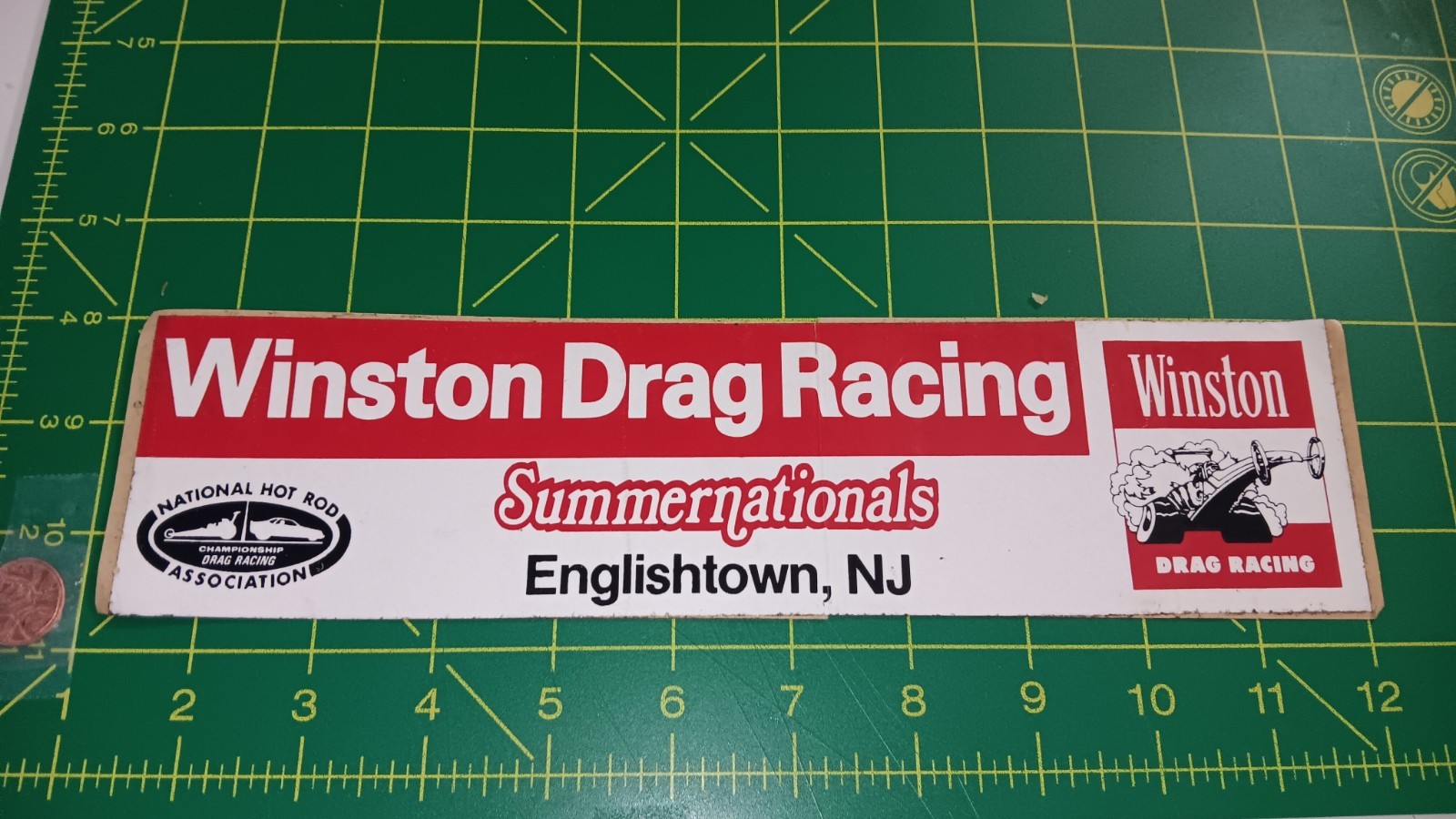 VINTAGE WINSTON SUMMERNATIONALS NJ Sticker Decal ORIGINAL old stock