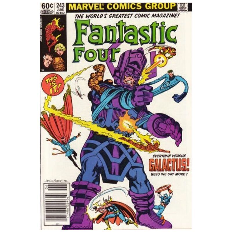 Fantastic Four (1961 series) #243 Newsstand in VF condition. Marvel comics [m]