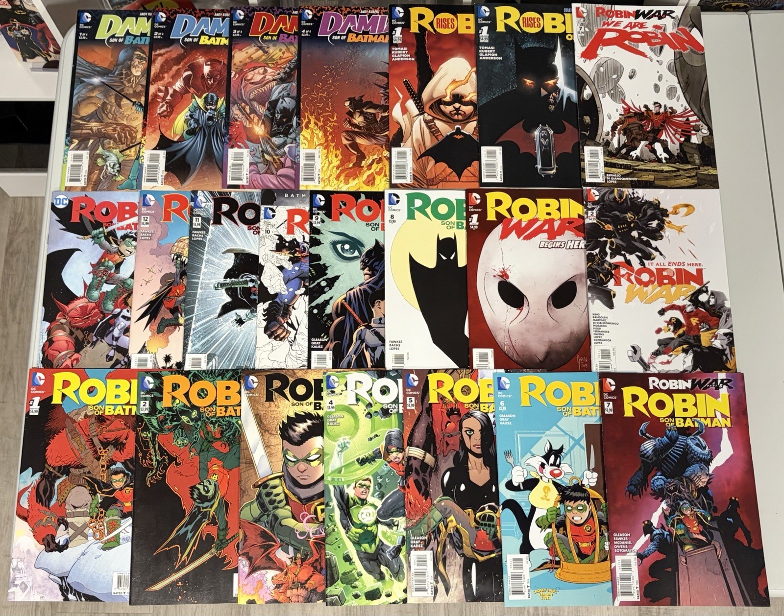 Robin Son of Batman #1-13 Rises Alpha Omega & War #1-2; Damian Son Of Batman 1-4