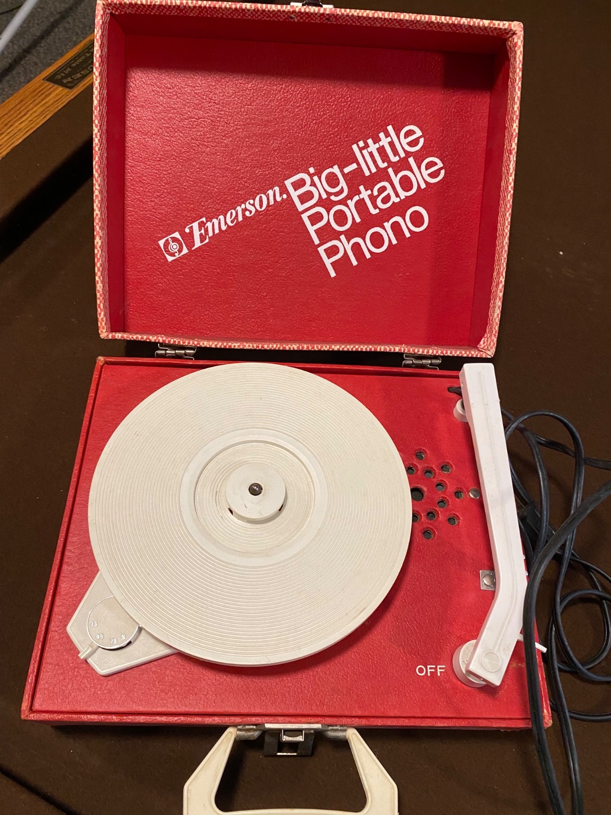 1950's Emerson Big Little Portable Phonograph