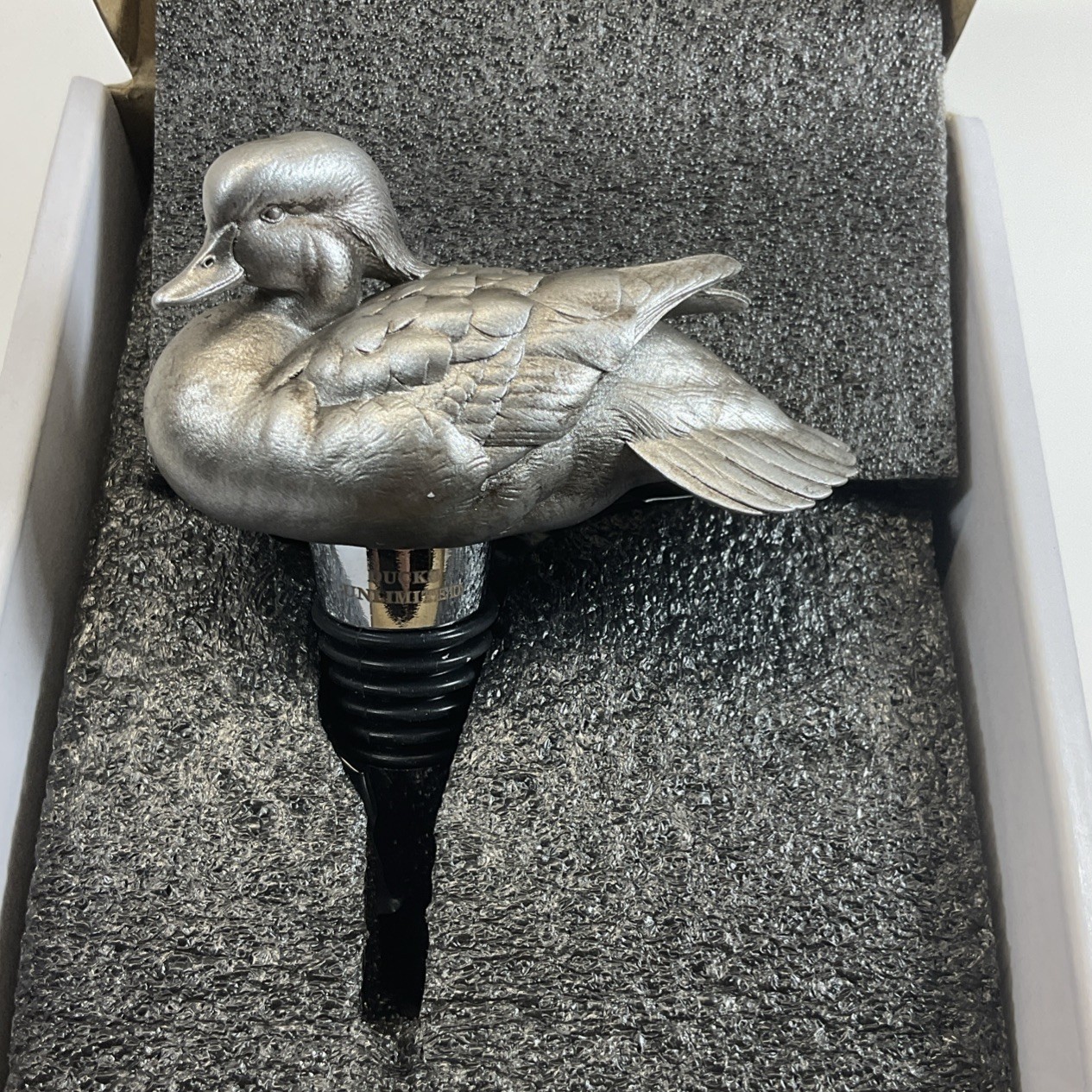 Jett Brunett, Ducks Unlimited, Duck Bottle stopper.