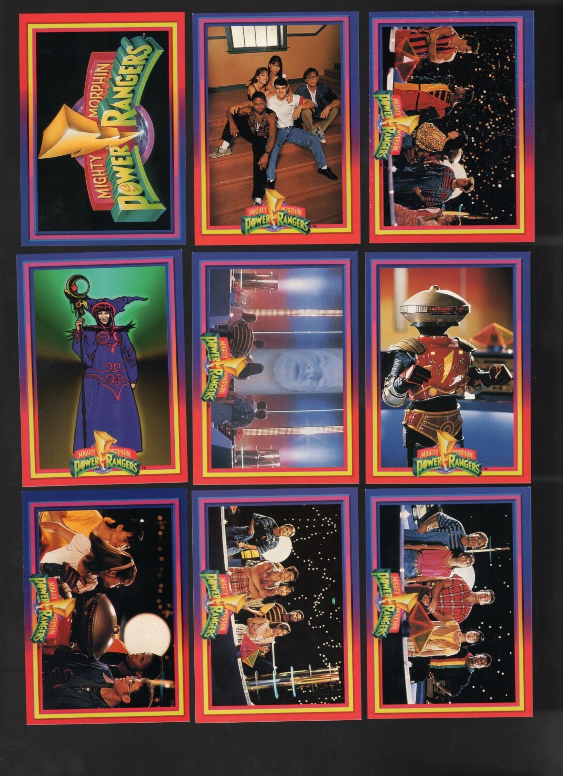 1994 MIGHTY MORPHIN POWER RANGERS SERIES 1 72-CARD BASE SET TRADING CARDS