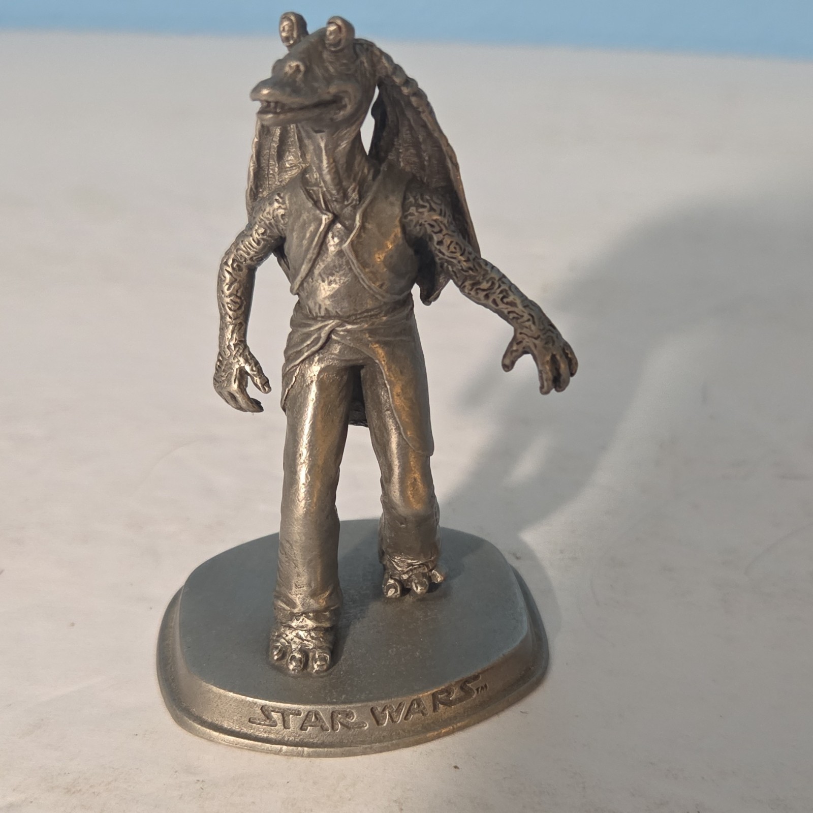 Rawcliffe Star Wars Jar Jar Binks Fine Pewter Figurine Statue Sci-Fi 