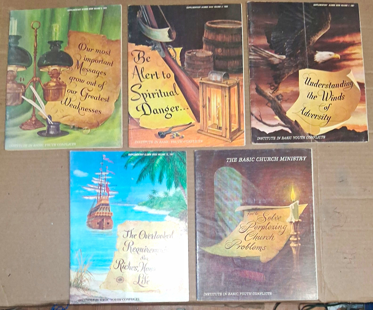 Lot of 5 Vintage Bill Gothard Books IBYC IBLP Alumni Supplements Church Ministry