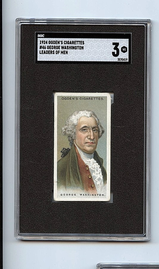 1924 Ogden's Cigarettes George Washington Leaders of Men #46 🚀😳💥 SGC Graded 3