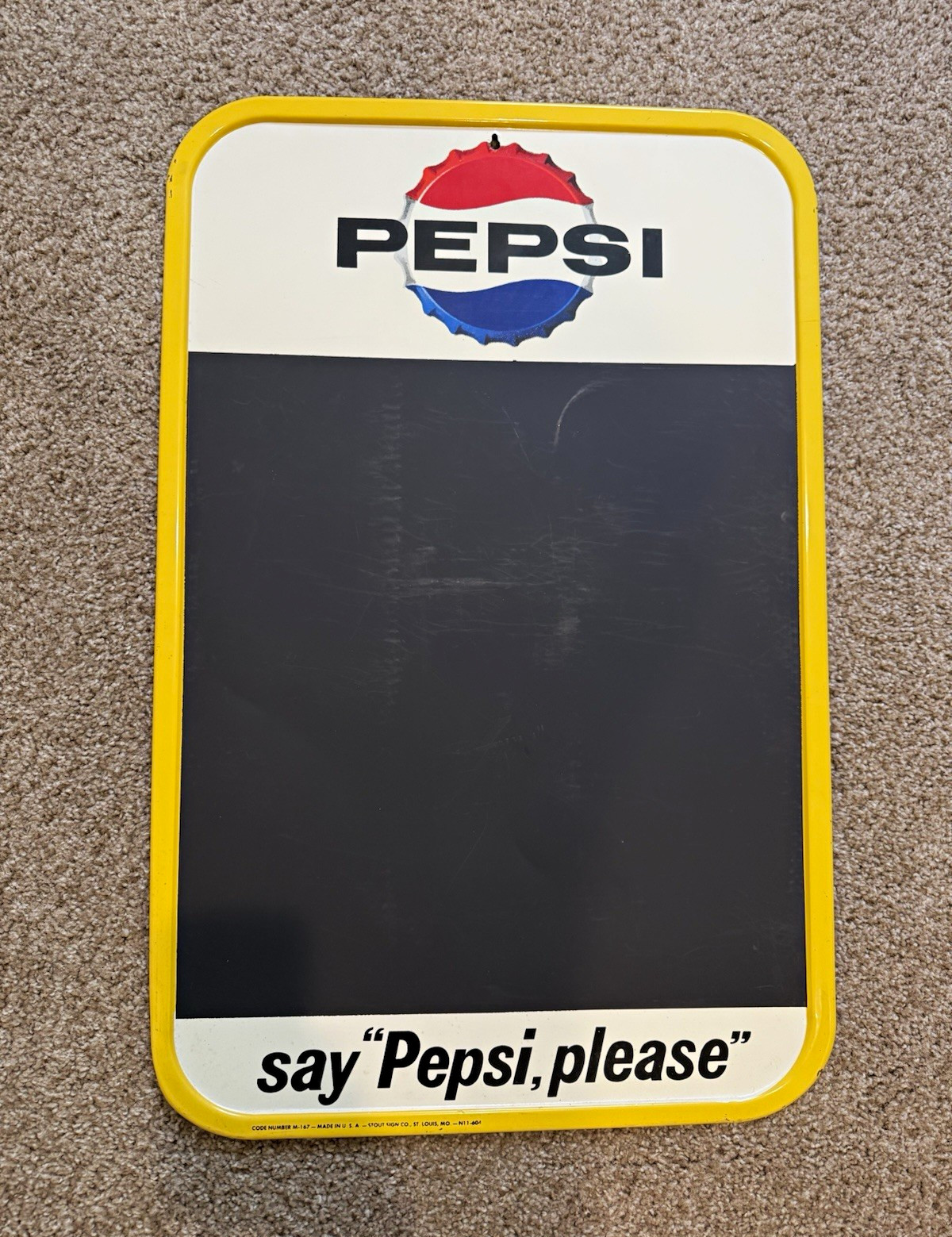 Vintage Pepsi Chalkboard Sign