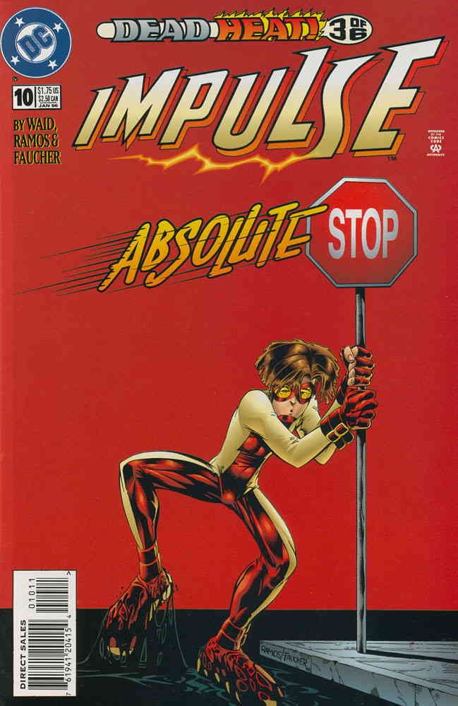 Impulse #10 VF; DC | Mark Waid Dead Heat 3 - w/Bag+Board