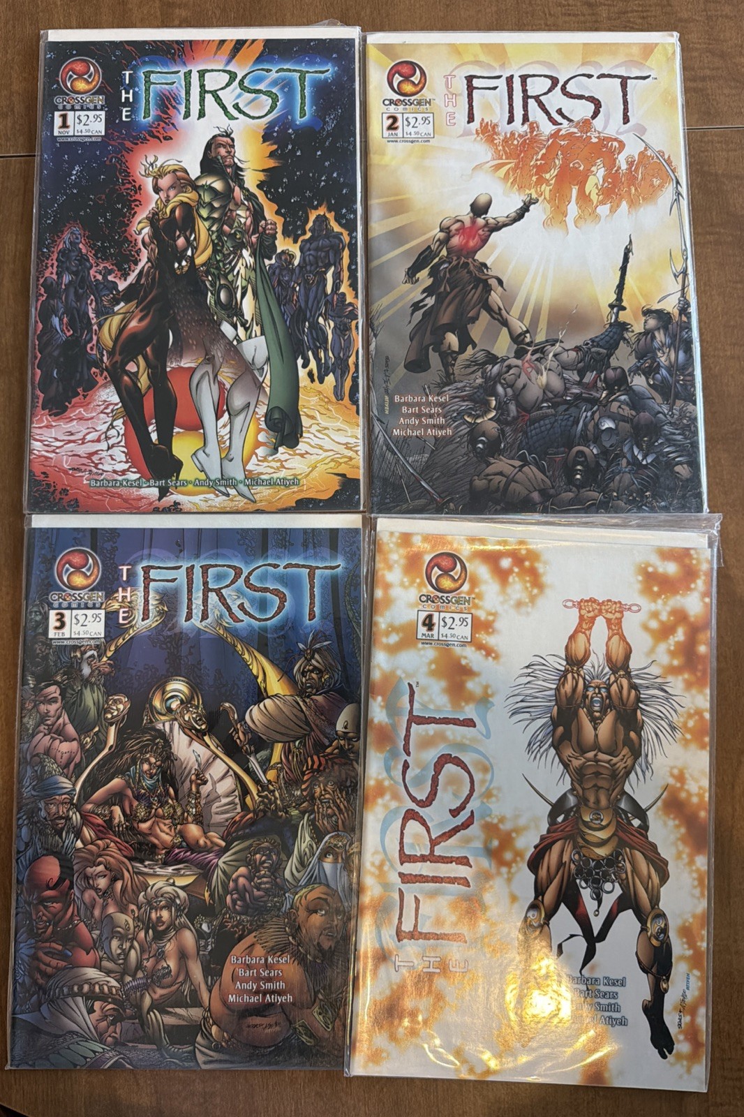 CrossGen Comics Lot. The First 1,2,3,4 ~ Boarded w/ Bag