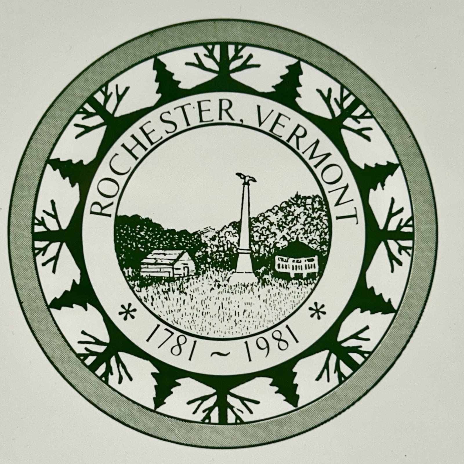 Rochester Vermont Town Seal Trivet 6