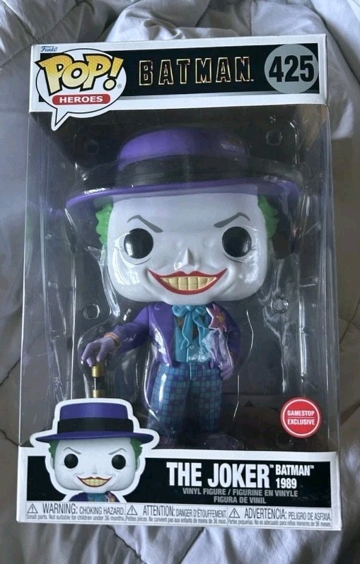 Funko Pop Vinyl Jumbo 10 in: DC Universe - The Joker Batman 1989 (Jumbo)  