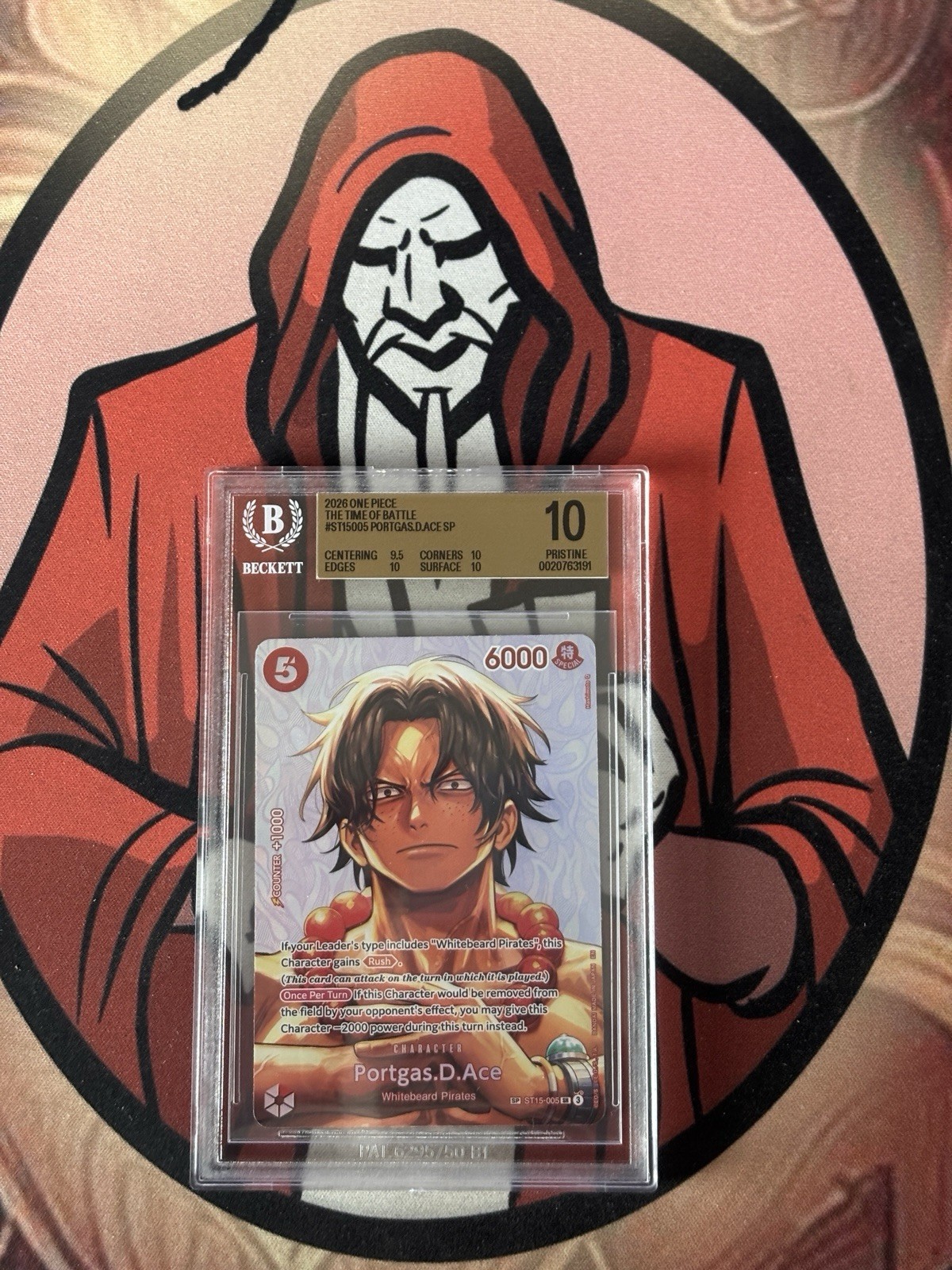 One Piece TCG Portagas.D.Ace SP ST15-005 English BGS 10 PRISTINE