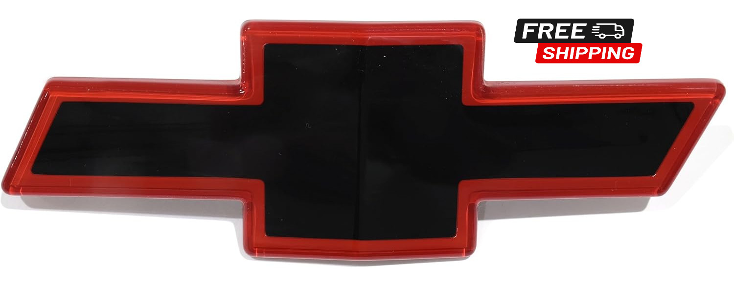 1992 1993 Silverado 1500 Tahoe Red Black Grille Emblem 15607532 New