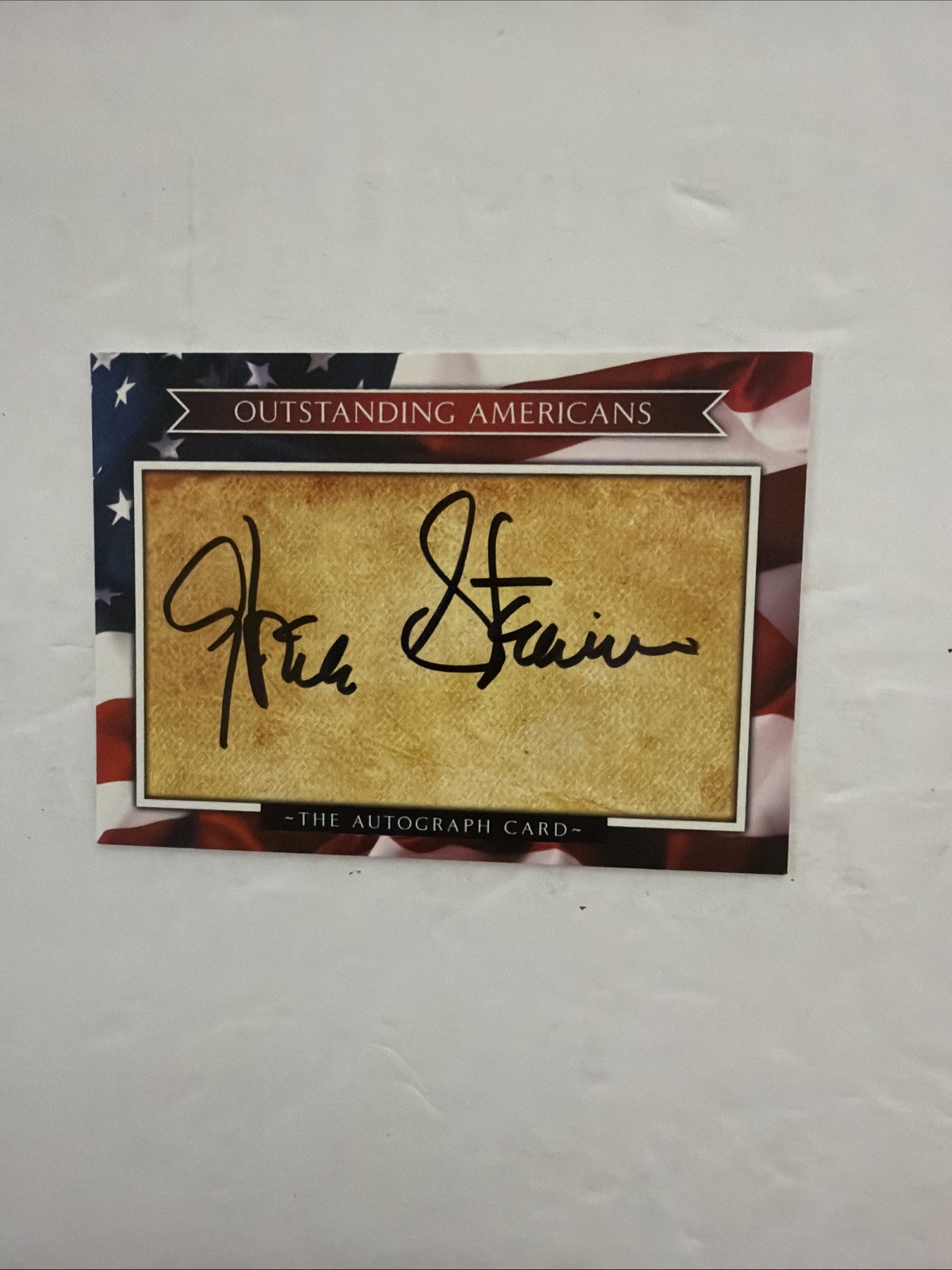 Gloria Steinem Signed Autographed Outstanding Americans Card