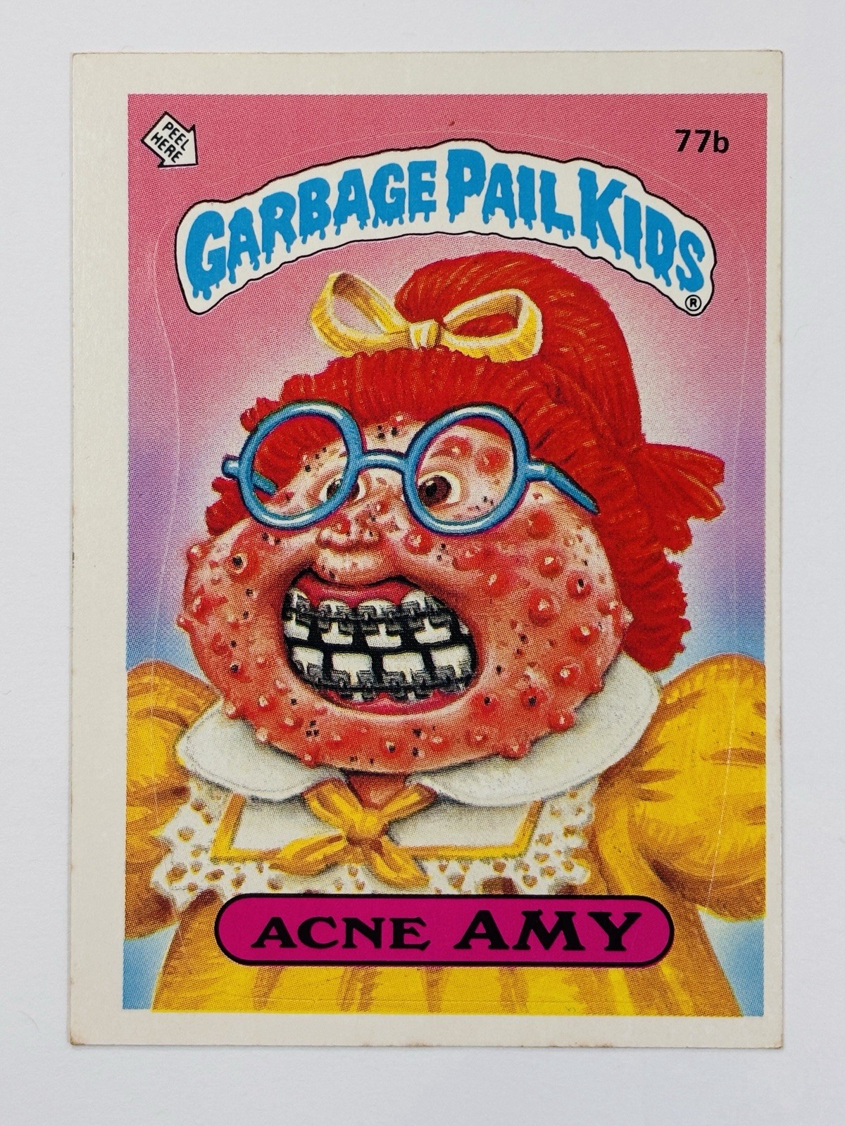 1985 Topps Garbage Pail Kids -Series 2 -Matte #77a GHASTLY ASHLEY (VG) See PICS