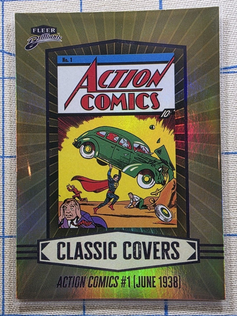 Fleer Brilliants Superman - Action Comics #1 (1938) CC-1 - Classic Covers - Card