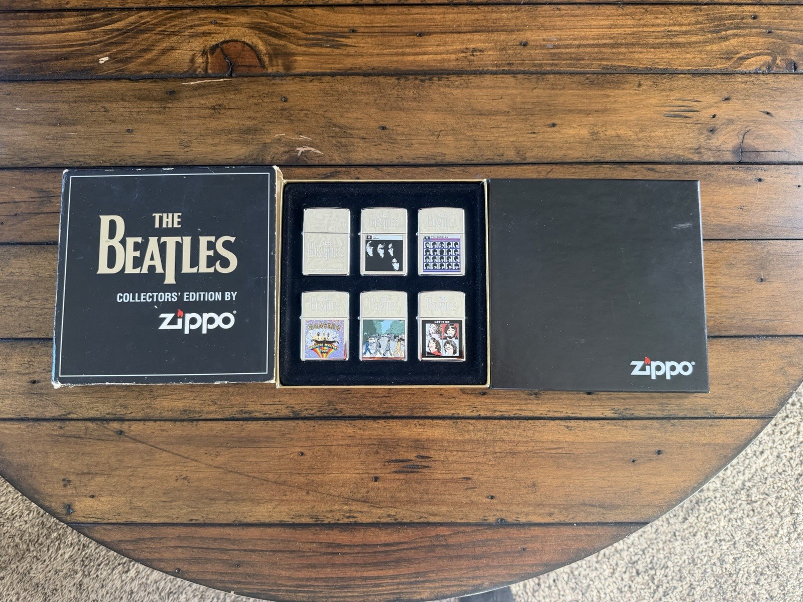 The Beatles -  Zippo -  1990’s Vintage Set of 6, New - never fired