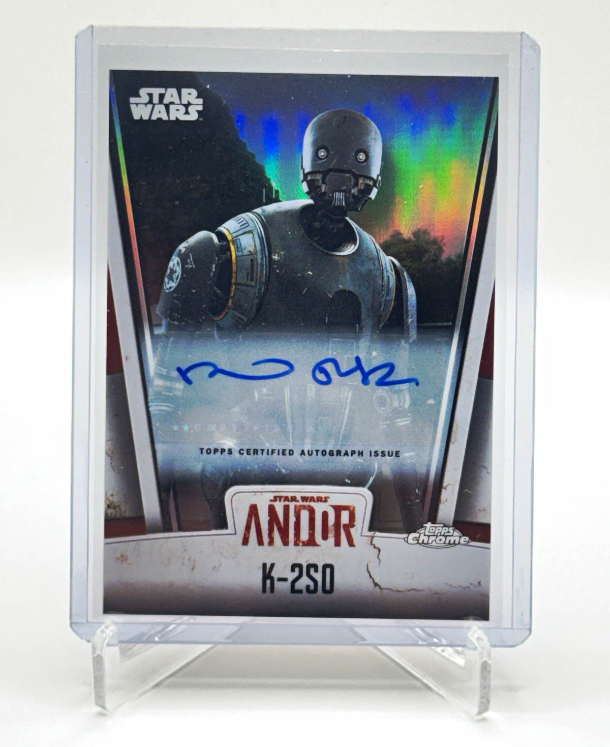 2023 Topps Chrome Star Wars Andor K-2SO Alan Tudyk Auto AS-K2