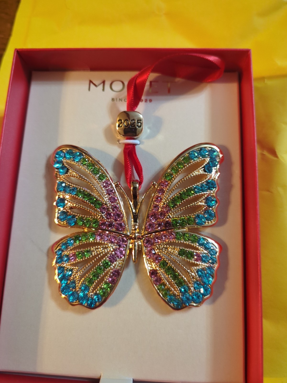 Monet Butterfly Ornament, 2025, NIB