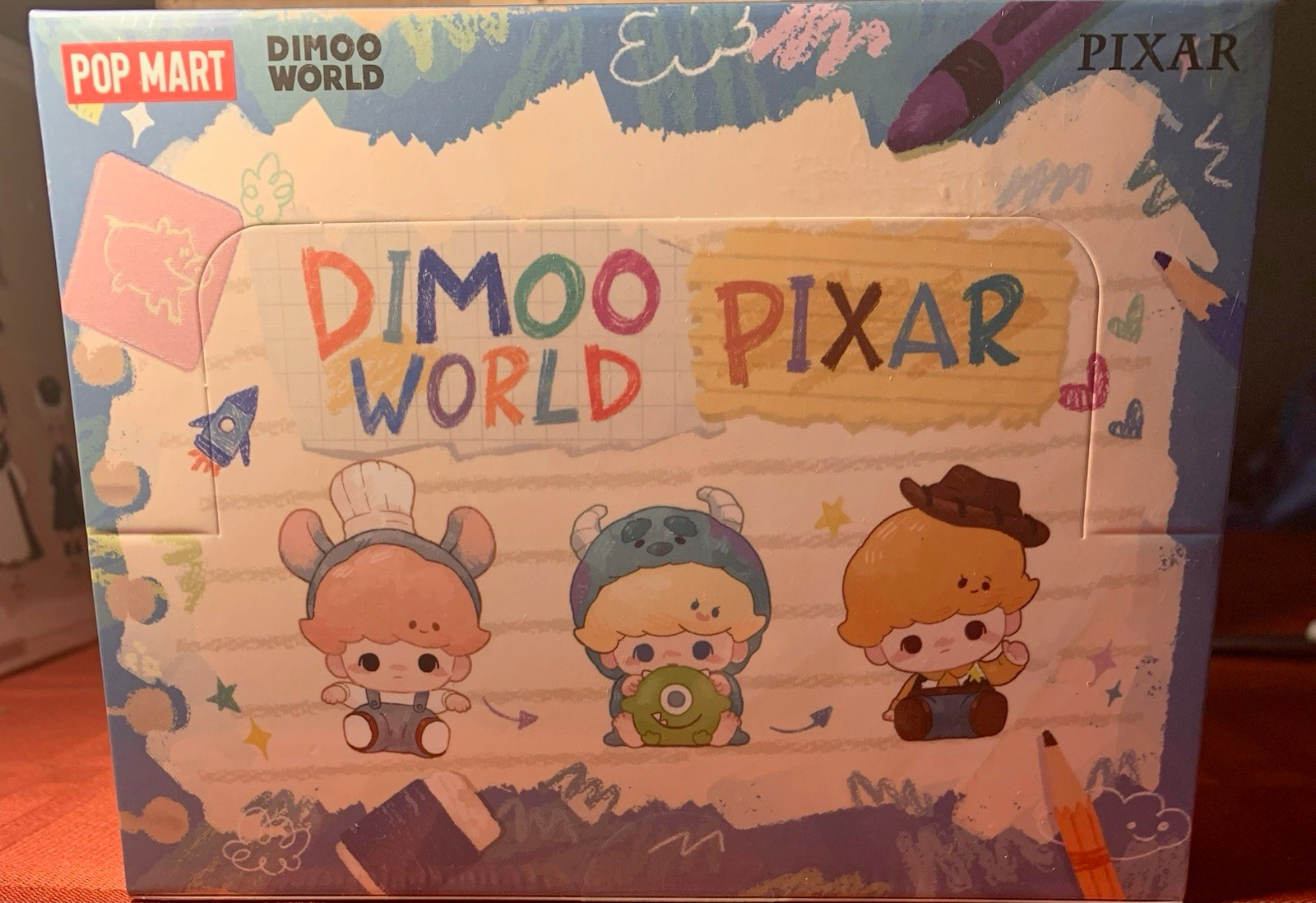 Pop Mart Pop Bean Dimoo World × Pixar Series blind box set