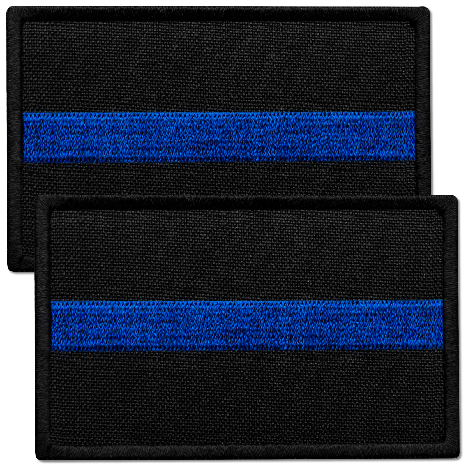2Pcs Thin Blue Line Patch, Embroidered Thin Blue Line Police Patches for Police