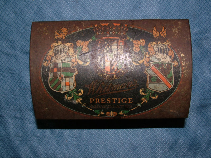 VINTAGE  WHITMANS PRESTIGE CHOCOLATE CHEST TIN