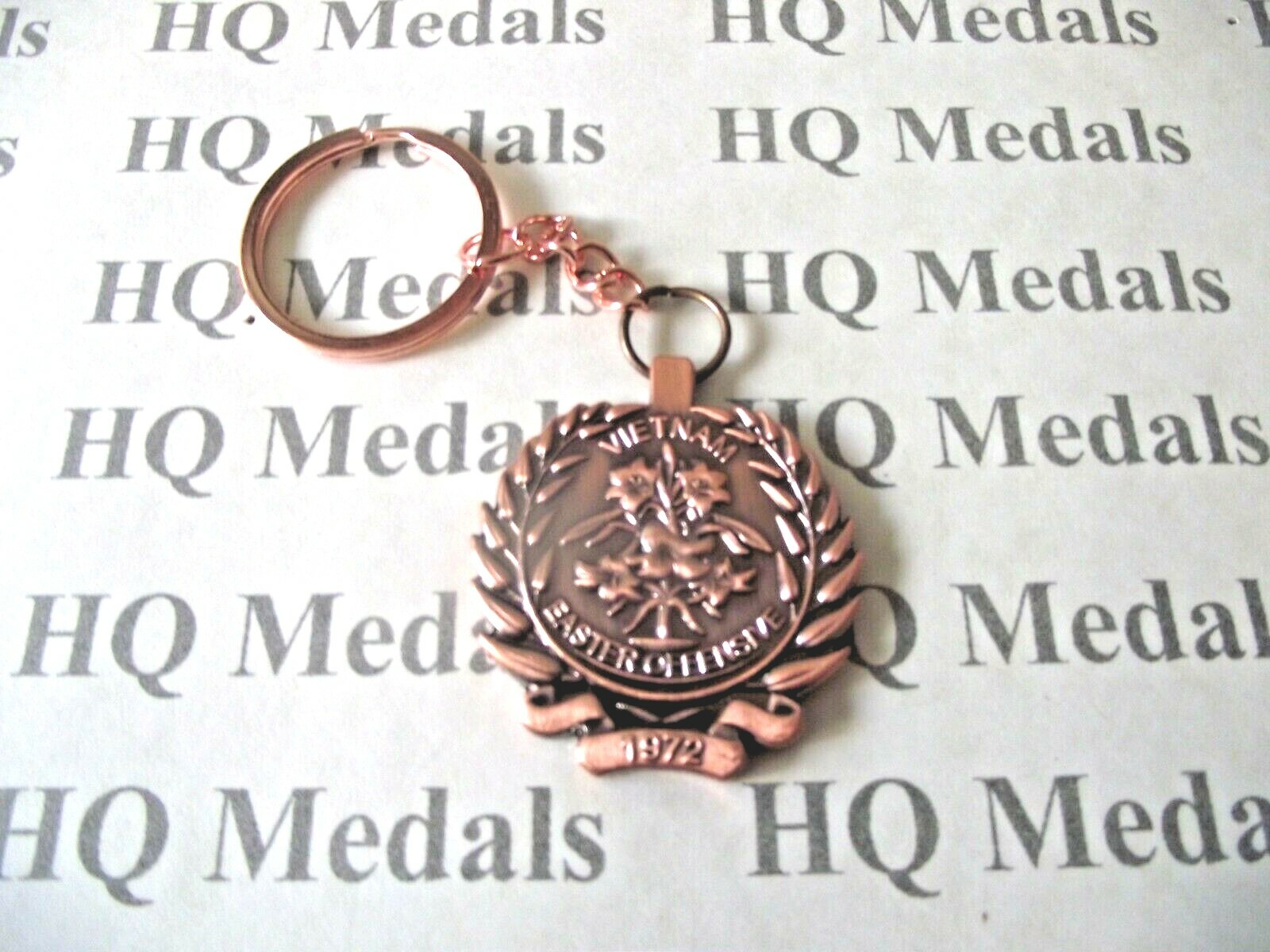 Viet Nam Easter Offensive Campaign Key Chain Medal 1972