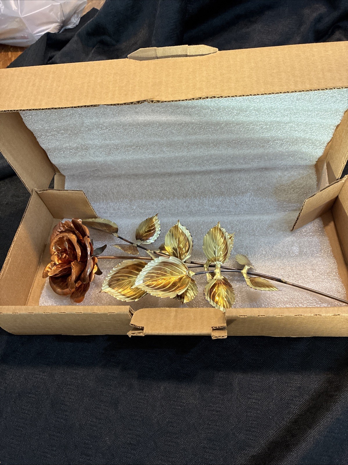 Vintage Metal Home Interior Rose Wall Decor