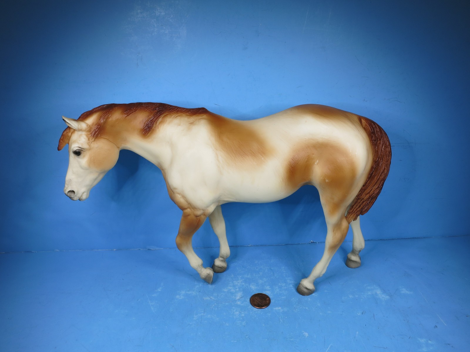 BREYER TRADITIONAL-Vintage Chestnut Pinto Indian Pony Mare-1973-1976-USED