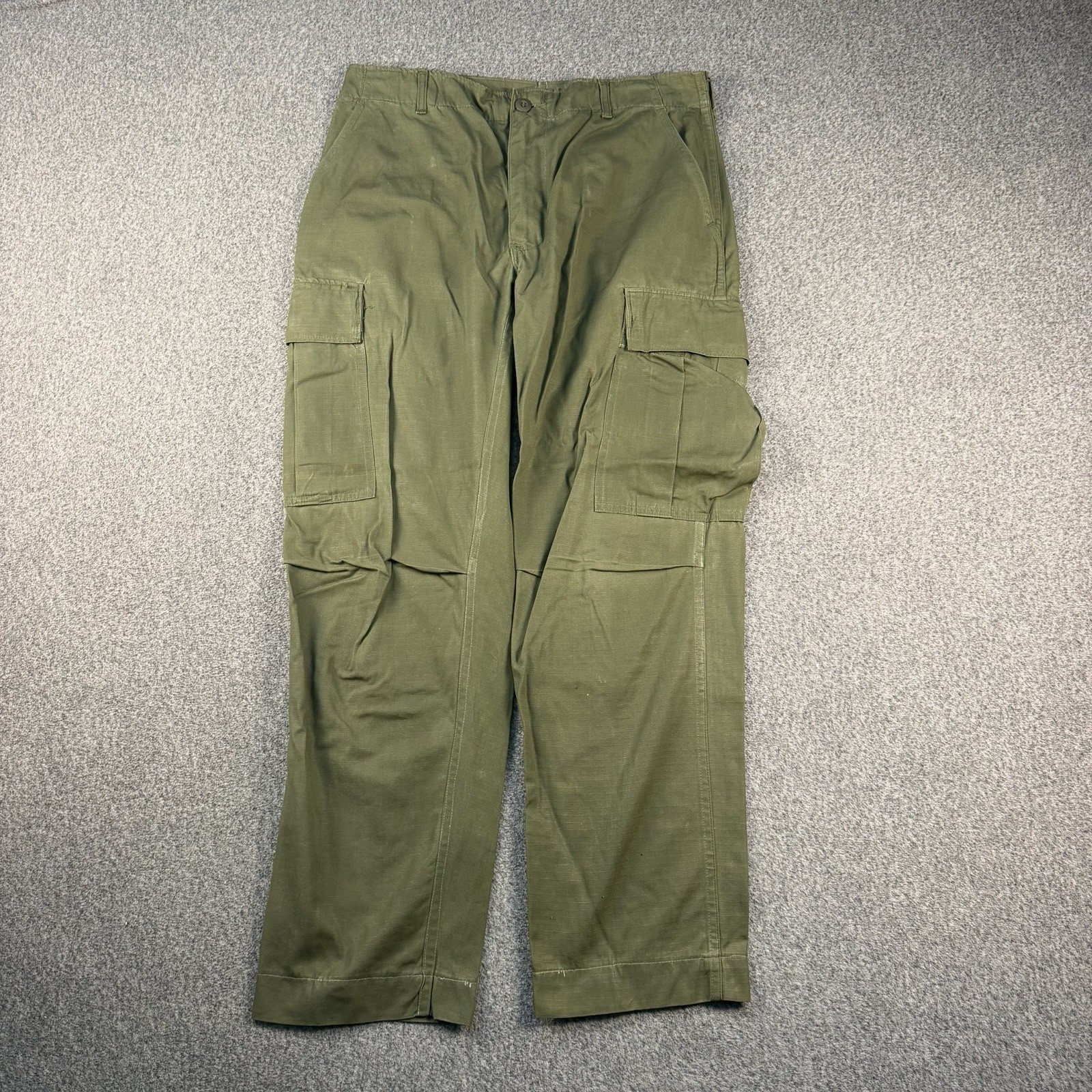 Vintage 60s Military Pants Medium 32x29 Poplin OG 107 1969 Jungle Vietnam