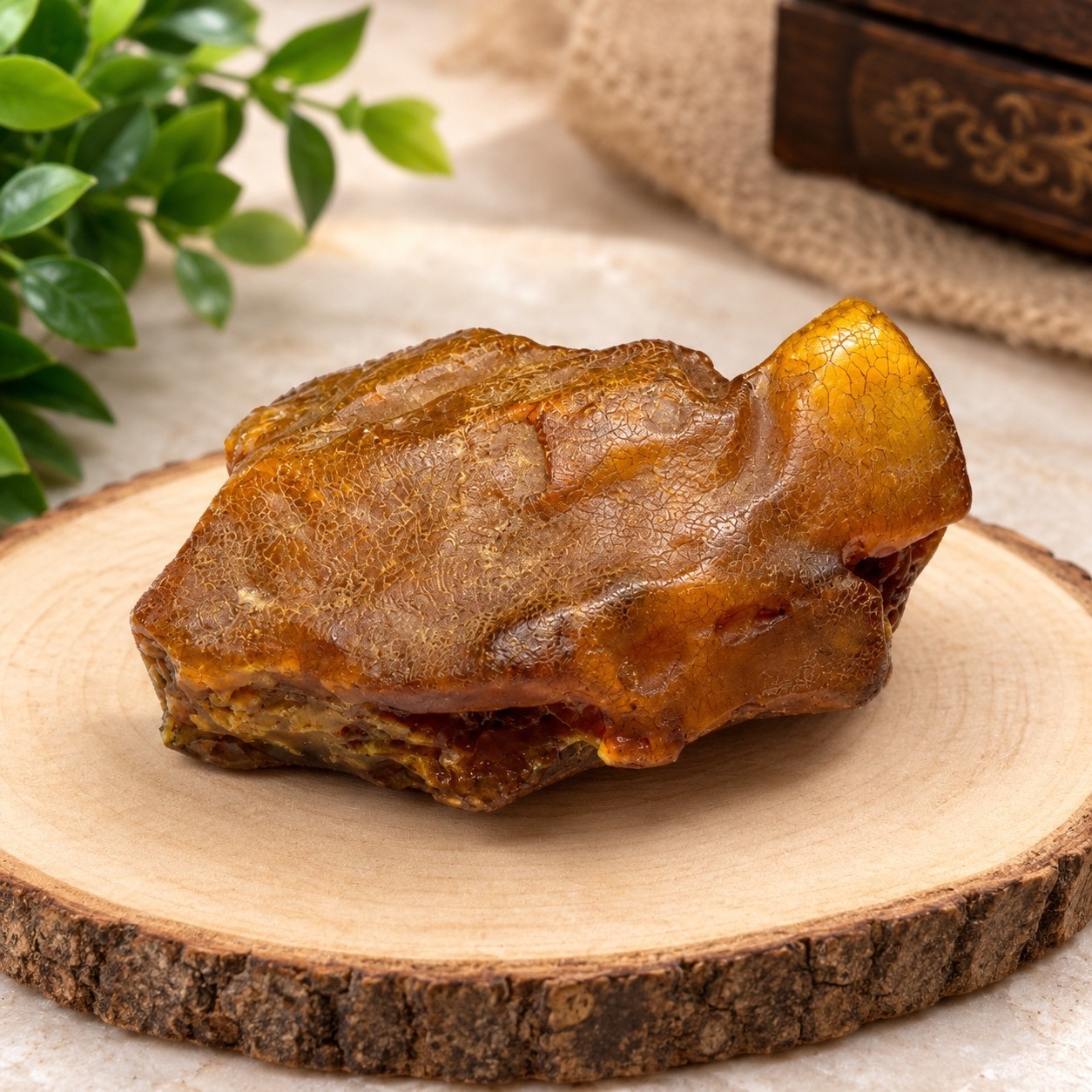 Natural amber is a unique collectible stone