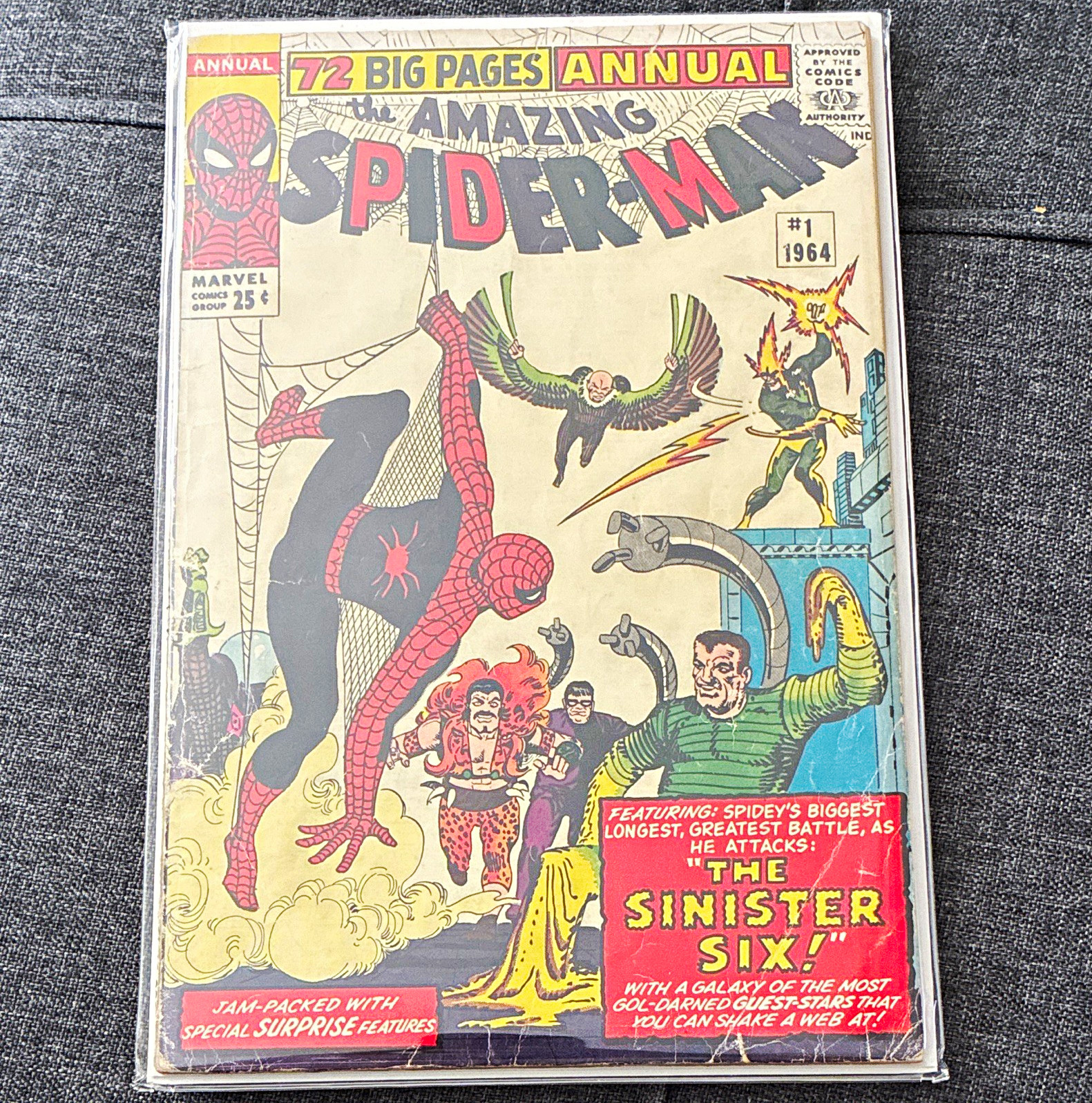 Marvel Amazing Spider-Man Annual #1 (1964) Sinister Six Stan Lee Steve Ditko