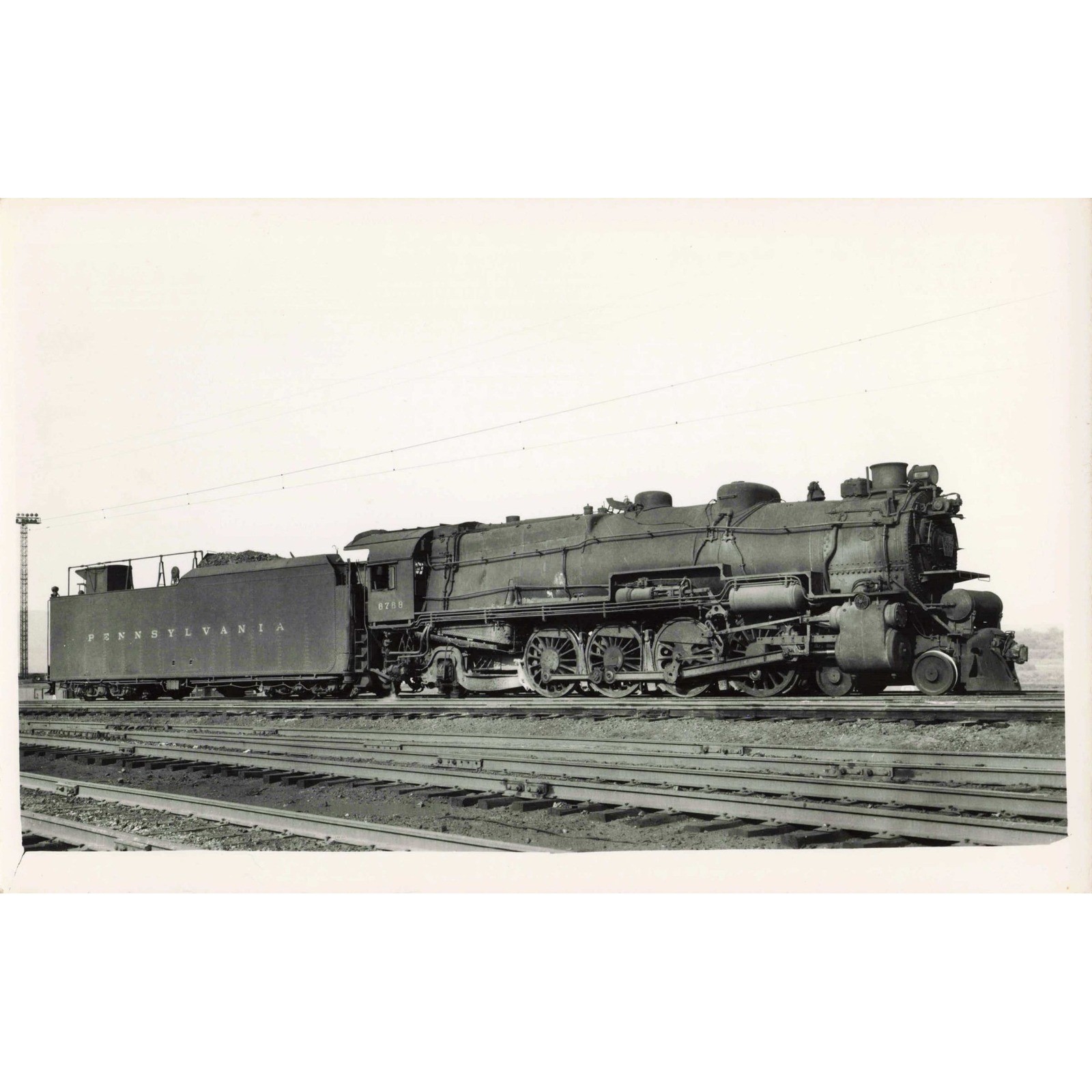 RPPC Pennsylvania Railroad Steam Locomotive 6788 Real Photo Postcard