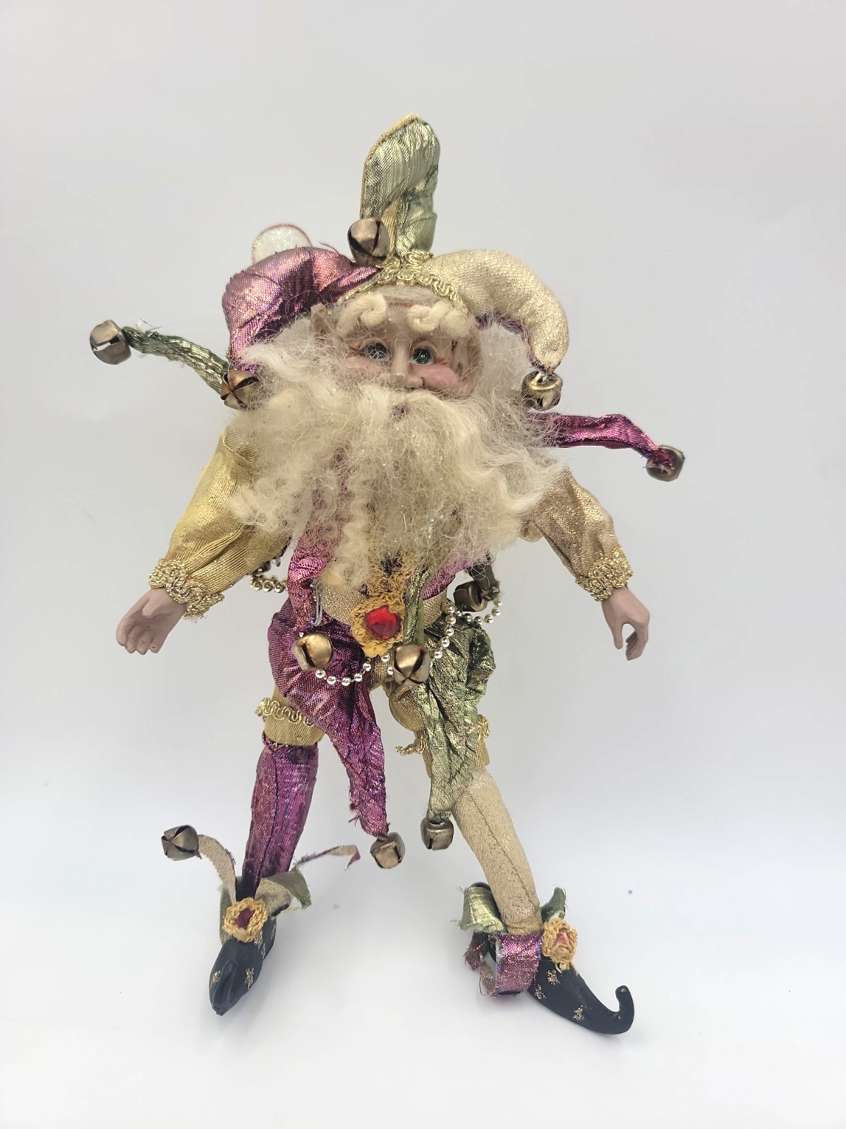 VTG 2002 Mark Roberts Jester Fairy Ornament Limited Edition Mardi Gras 9