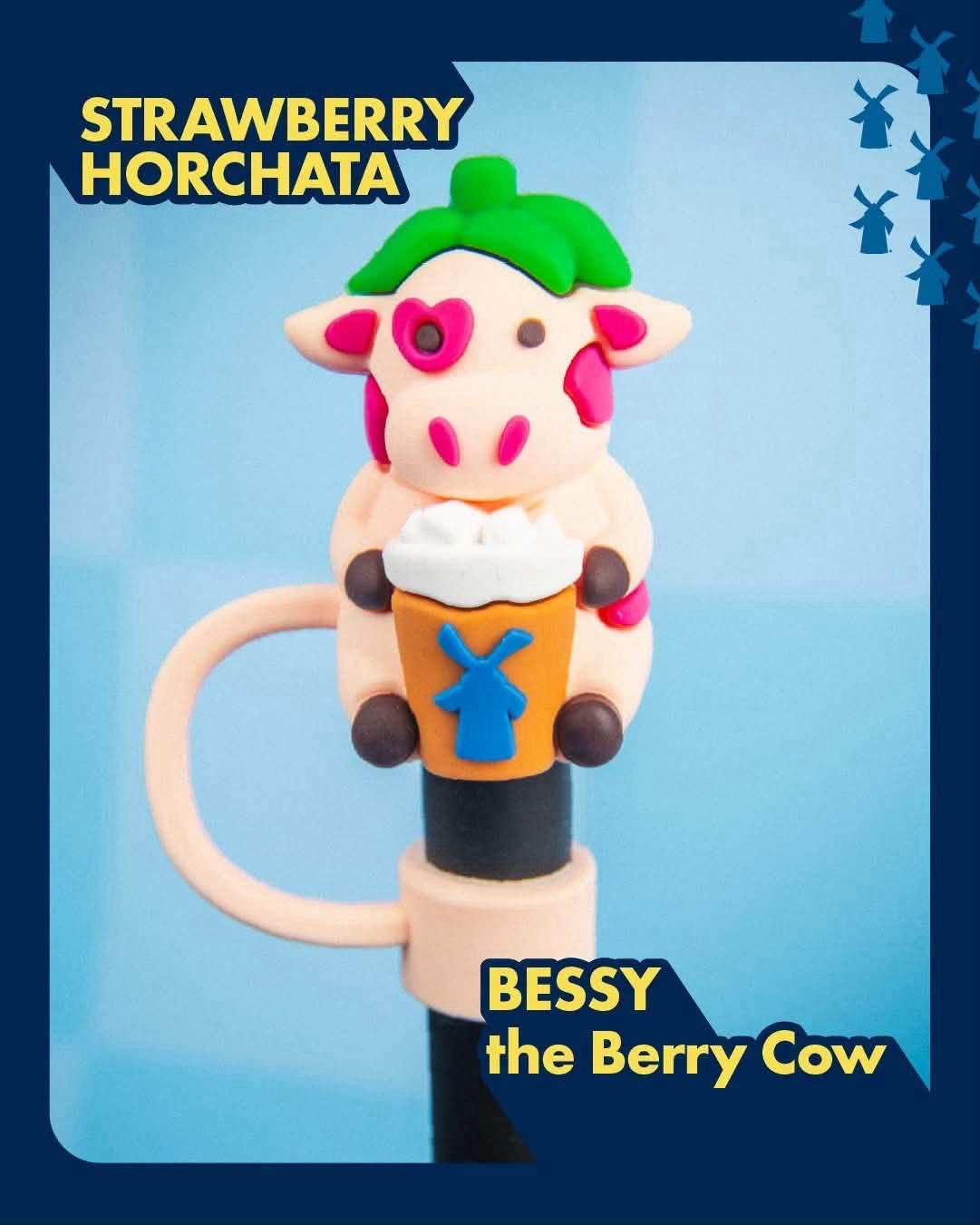 Dutch Bros Bessy The Berry Cow Straw Topper / Charm September 29 2026