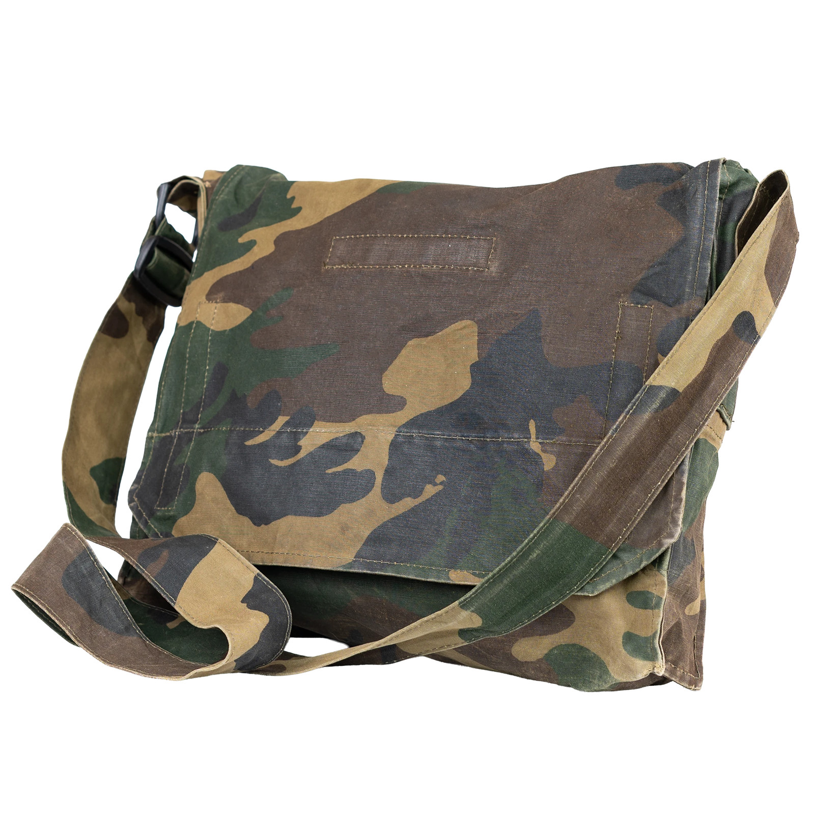 Croatian Army Woodland Camo Shoulder Bag - Genuine Military Surplus Satchel